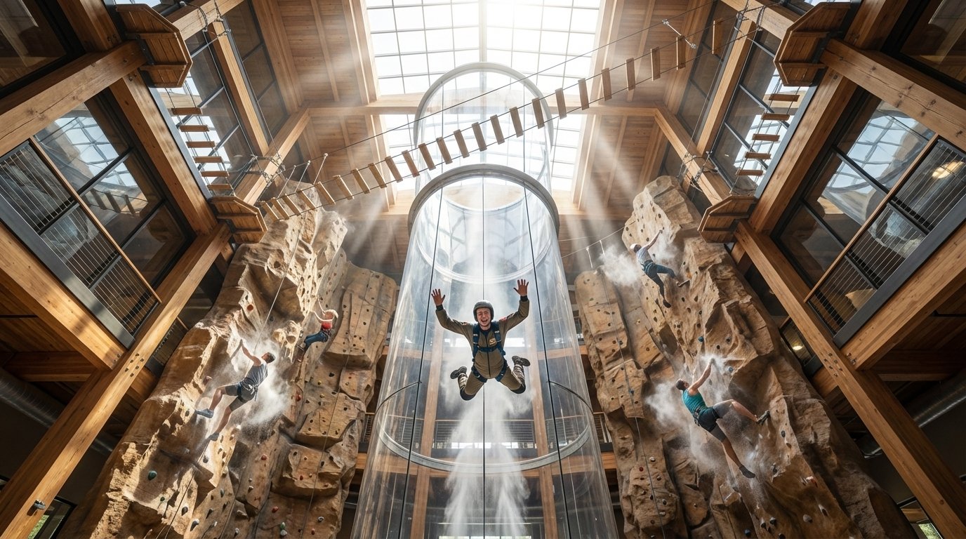 Climbing & Skydiving Atrium