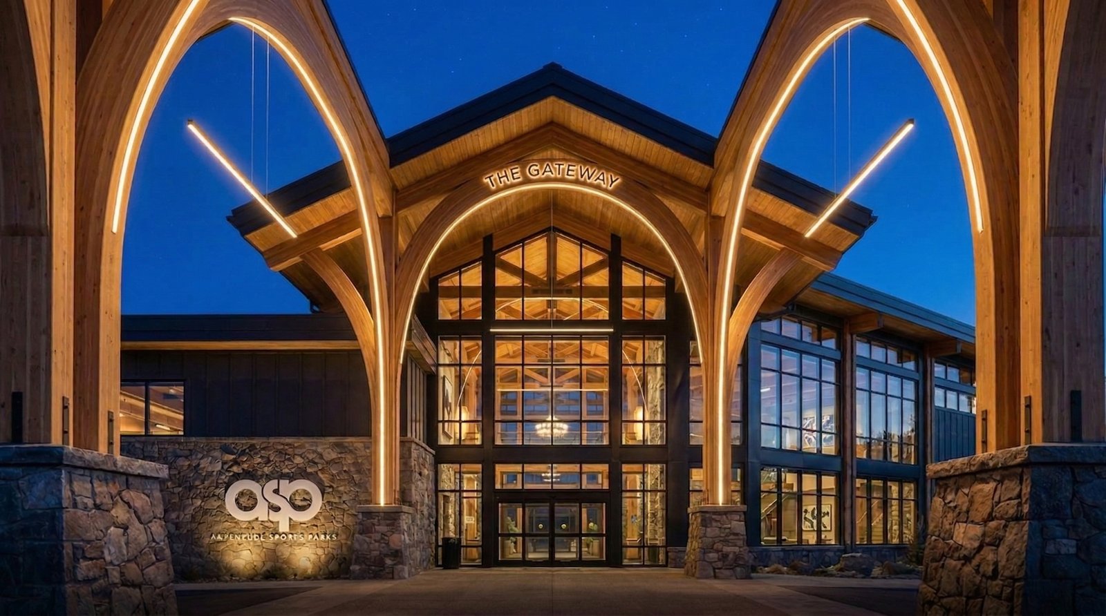 ASP Gateway at Night