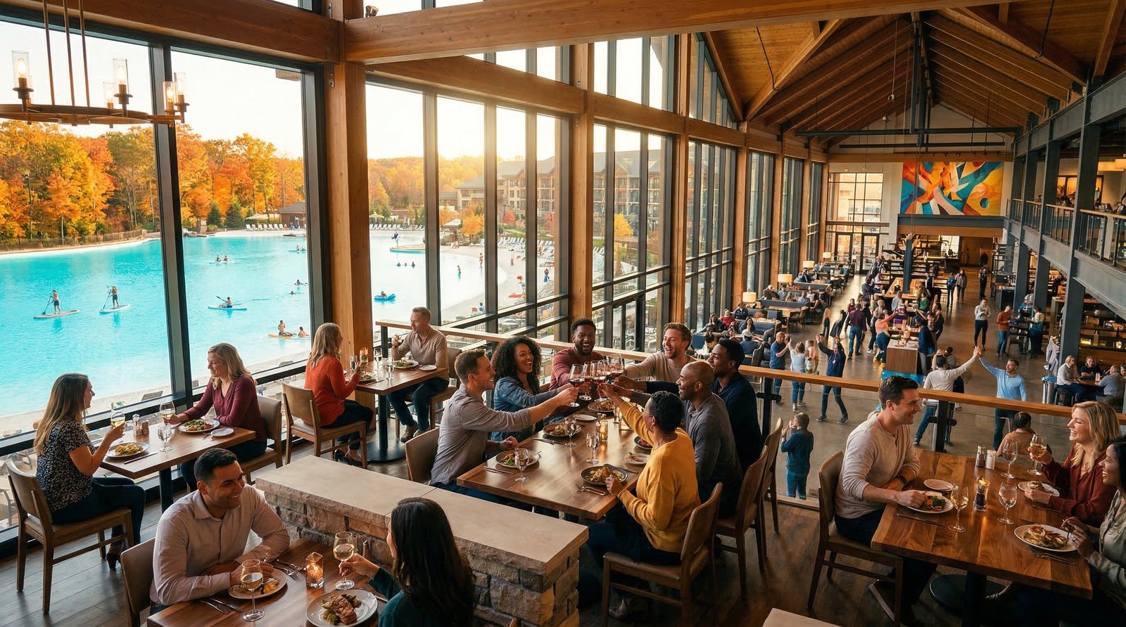 Grand Dining Overlooking Lagoon