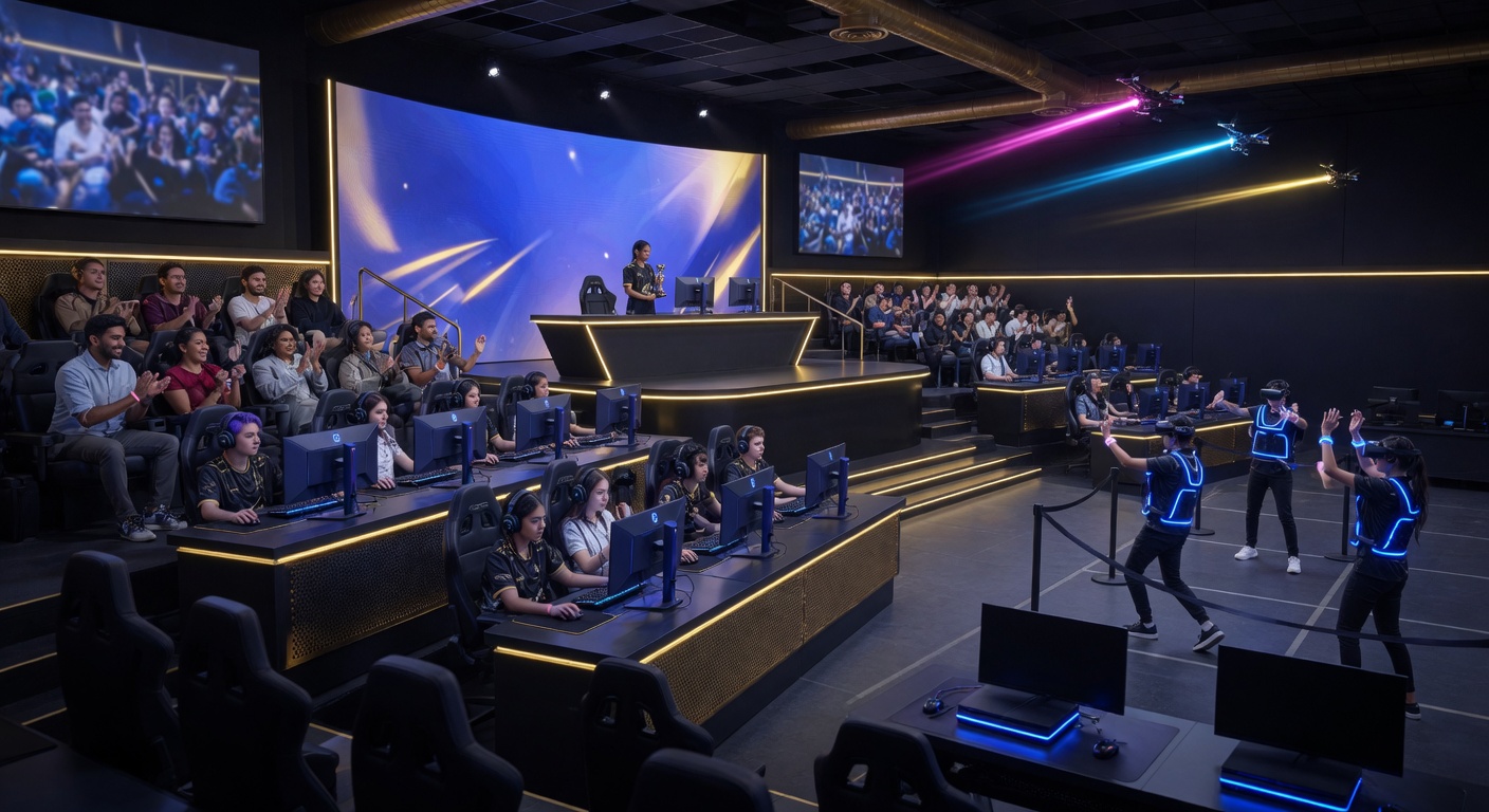 Digital and gaming — esports arena at an Adventure Sports Parks resort