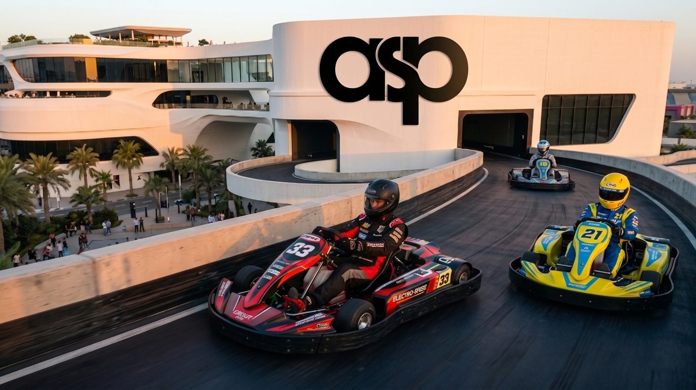 Motorsports — electric go-karts on the ASP circuit