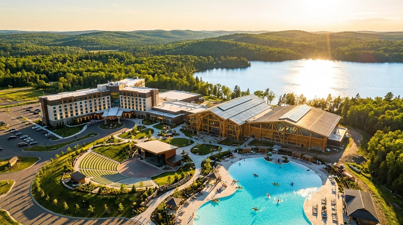 ASP Resort Aerial Golden Hour